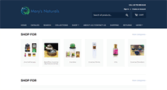 Desktop Screenshot of marysnaturals.com